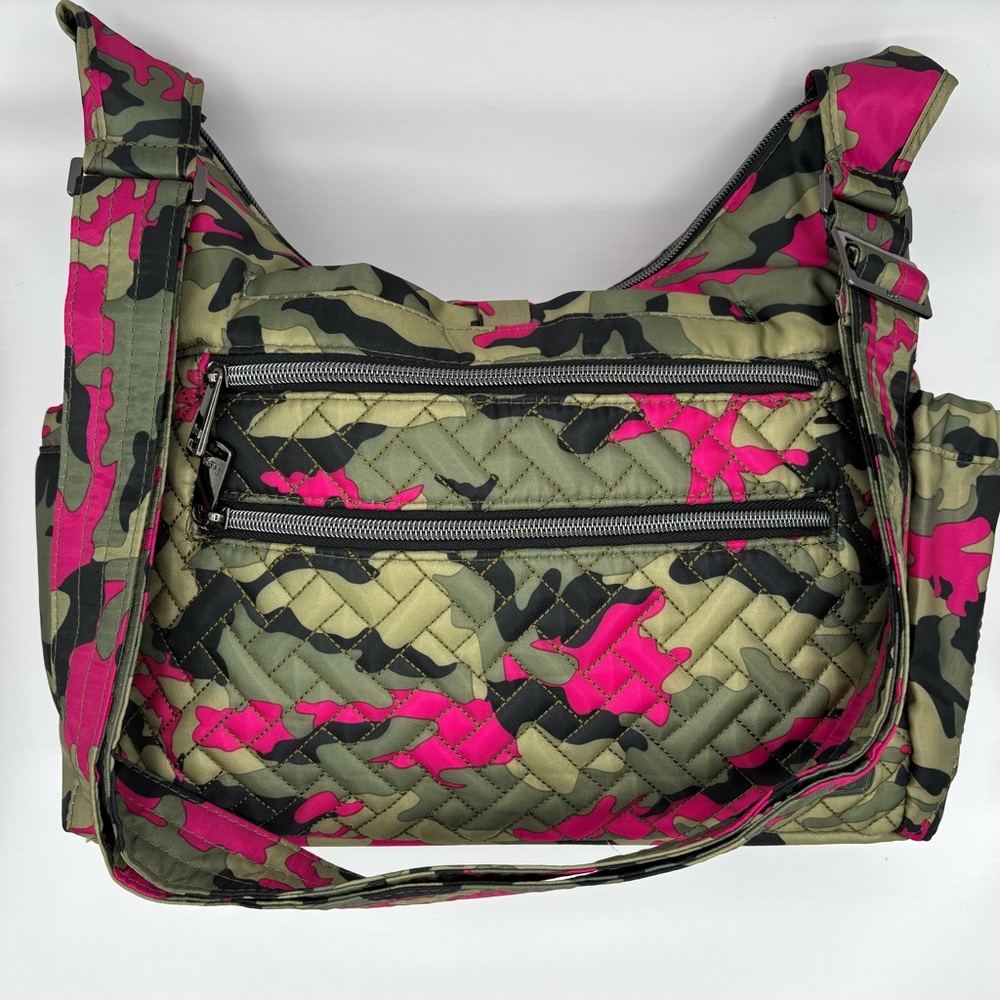 Lug Camper crossbody bag camo orchid